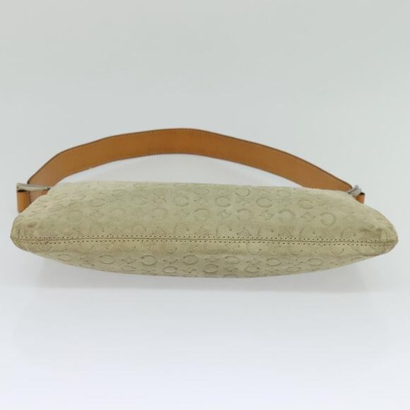 CELINE C Macadam Canvas Shoulder Bag Suede Gray - Picture 9 of 16